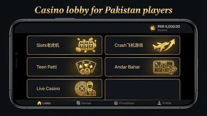 Lobby view of bet629 for Pakistan users - 4